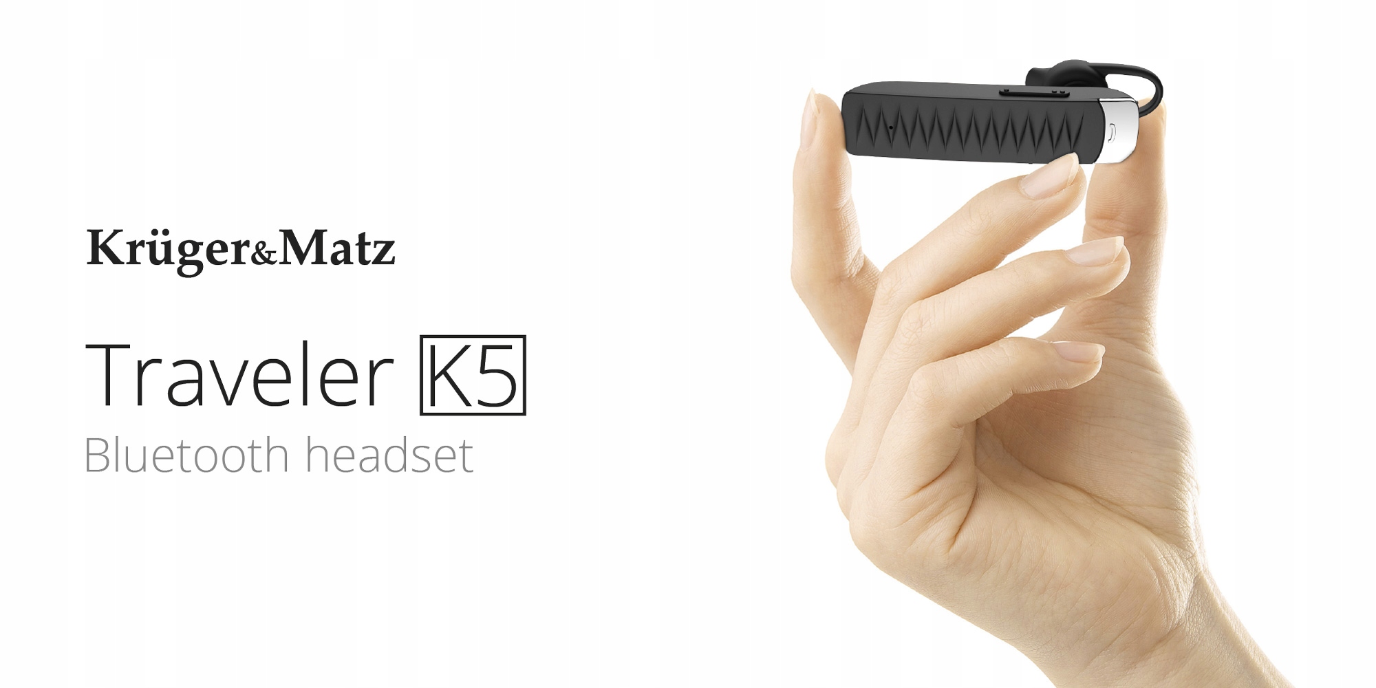 Słuchawka Bluetooth Kruger&Matz Traveler K5 Kolor czarny
