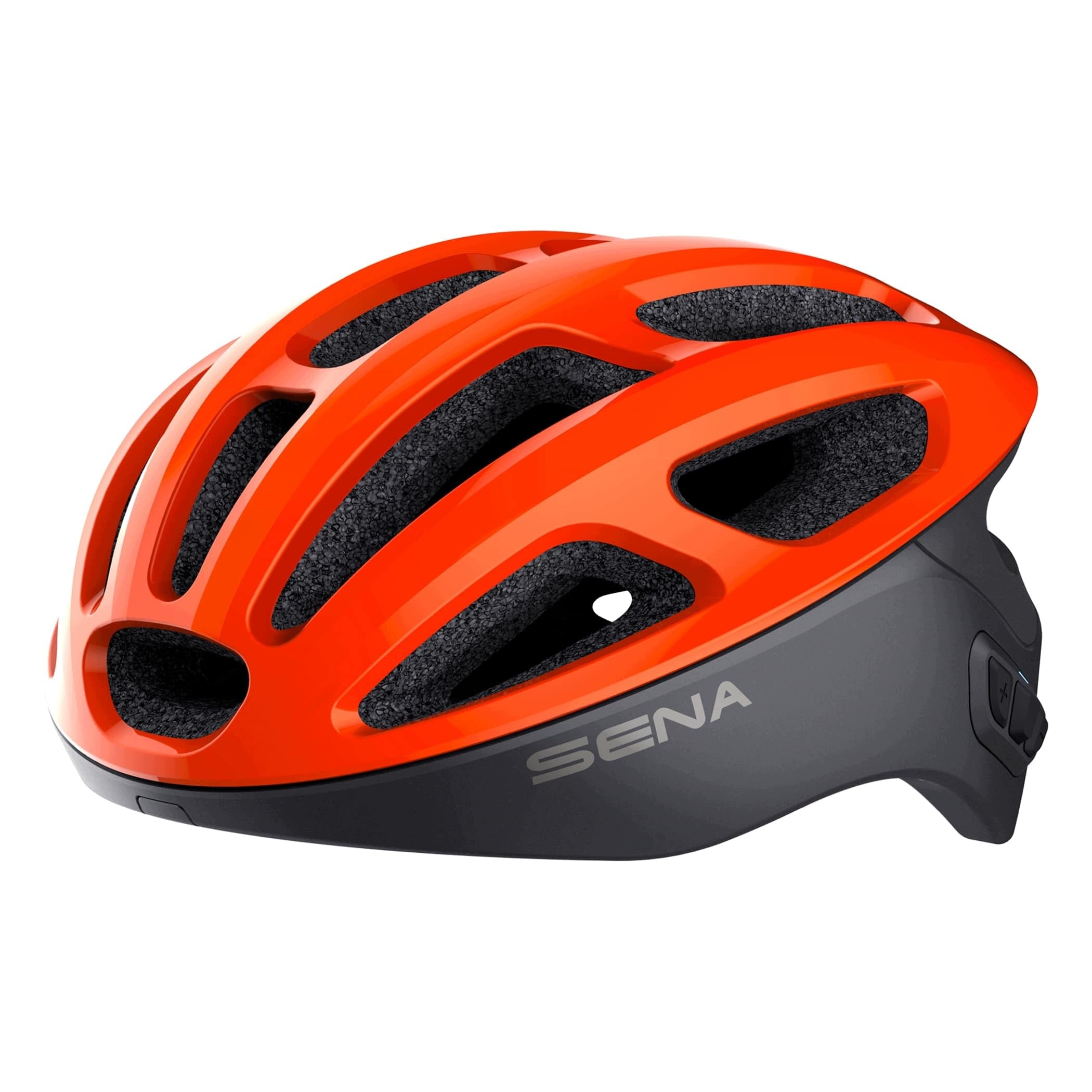 Cyklistická přilba Sena R1 Electric Tangerine S Interkom Bluetooth Small