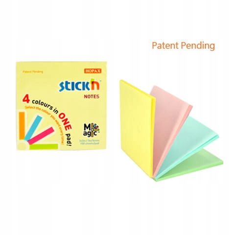 

Notes samoprzylepny magic pad 76x76 pastel Hopax