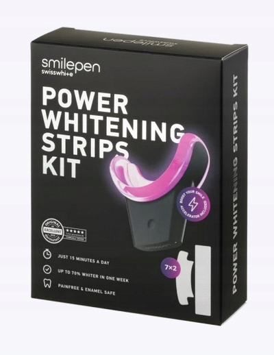 **smilepen***power Whitening Strips Kit 7X2 & Led Paski Urzadzenie Led