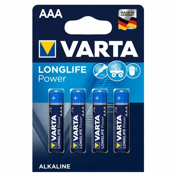 4x Baterie alkaliczne Varta Longlife Power LR3 Aaa