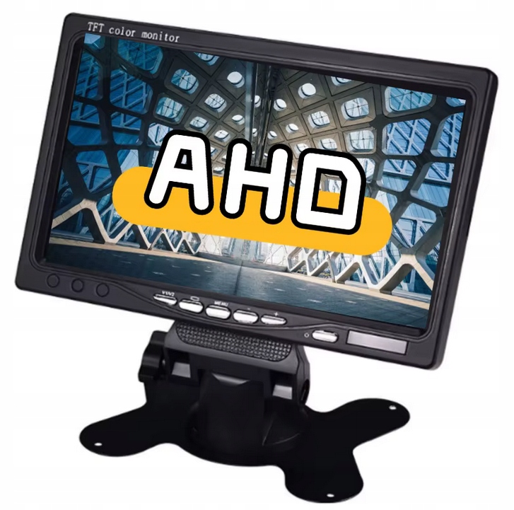 LCD monitor 7" pro couvací kameru traktor, kombajn, Tir Ahd/cvbs 11