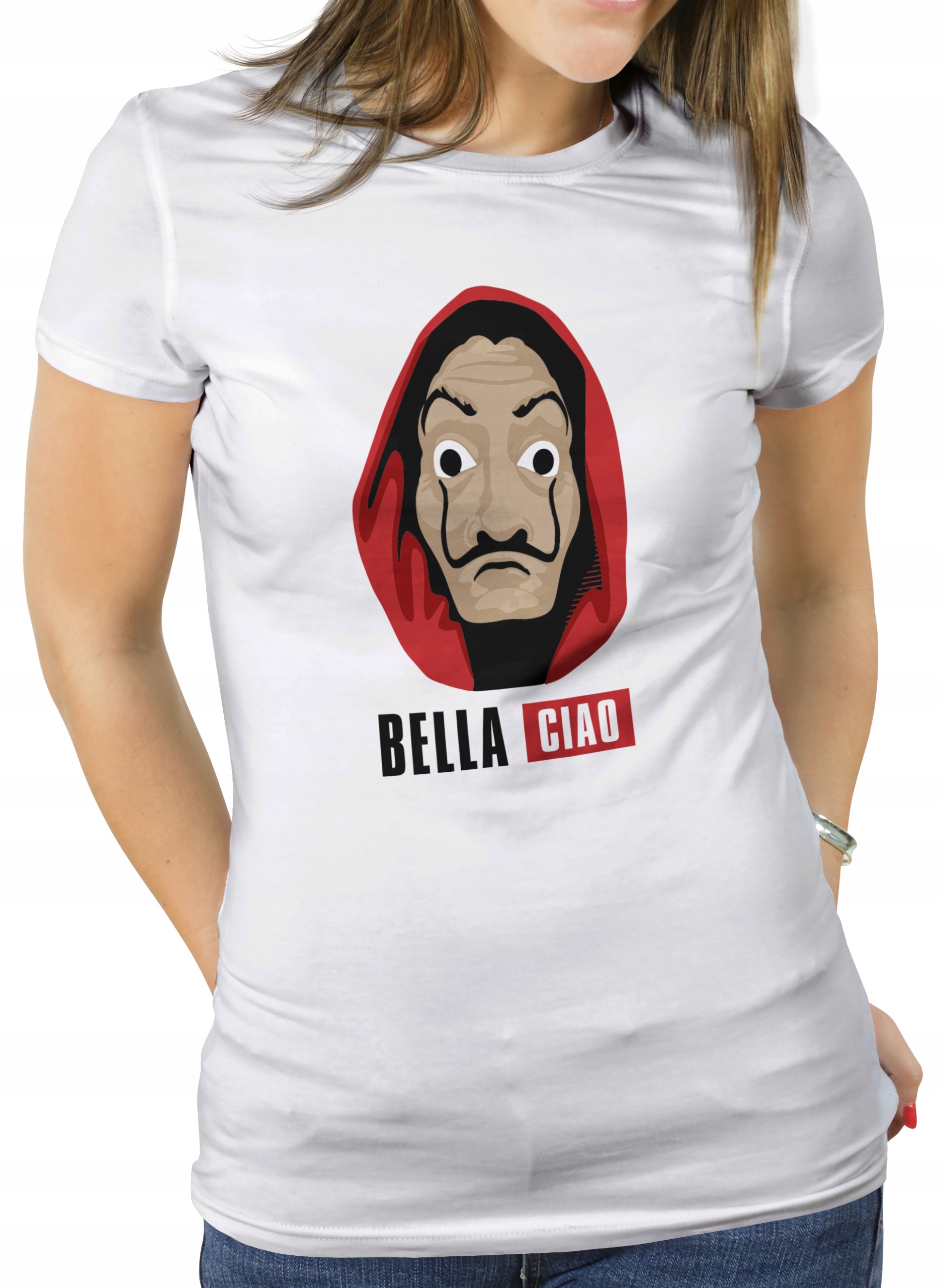 

Koszulka damska La Casa De PAPEL-2 biała r.L