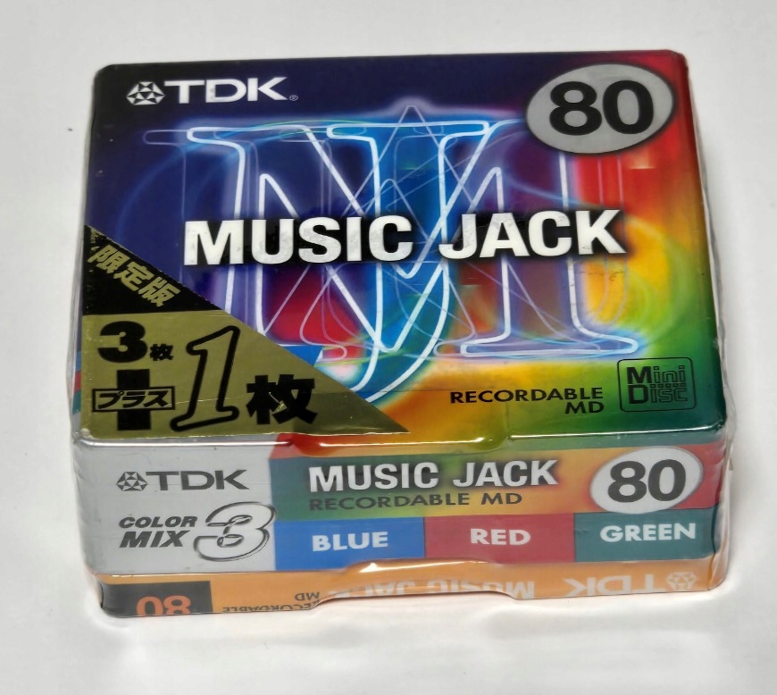 Diskety Minidisc Tdk Music Jack 80 Color MIX Made In Japan 4KS 3+1
