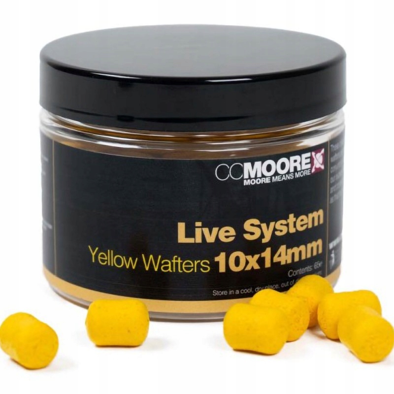 CC Moore Live System Yellow Dumbell Wafters 10x14mm