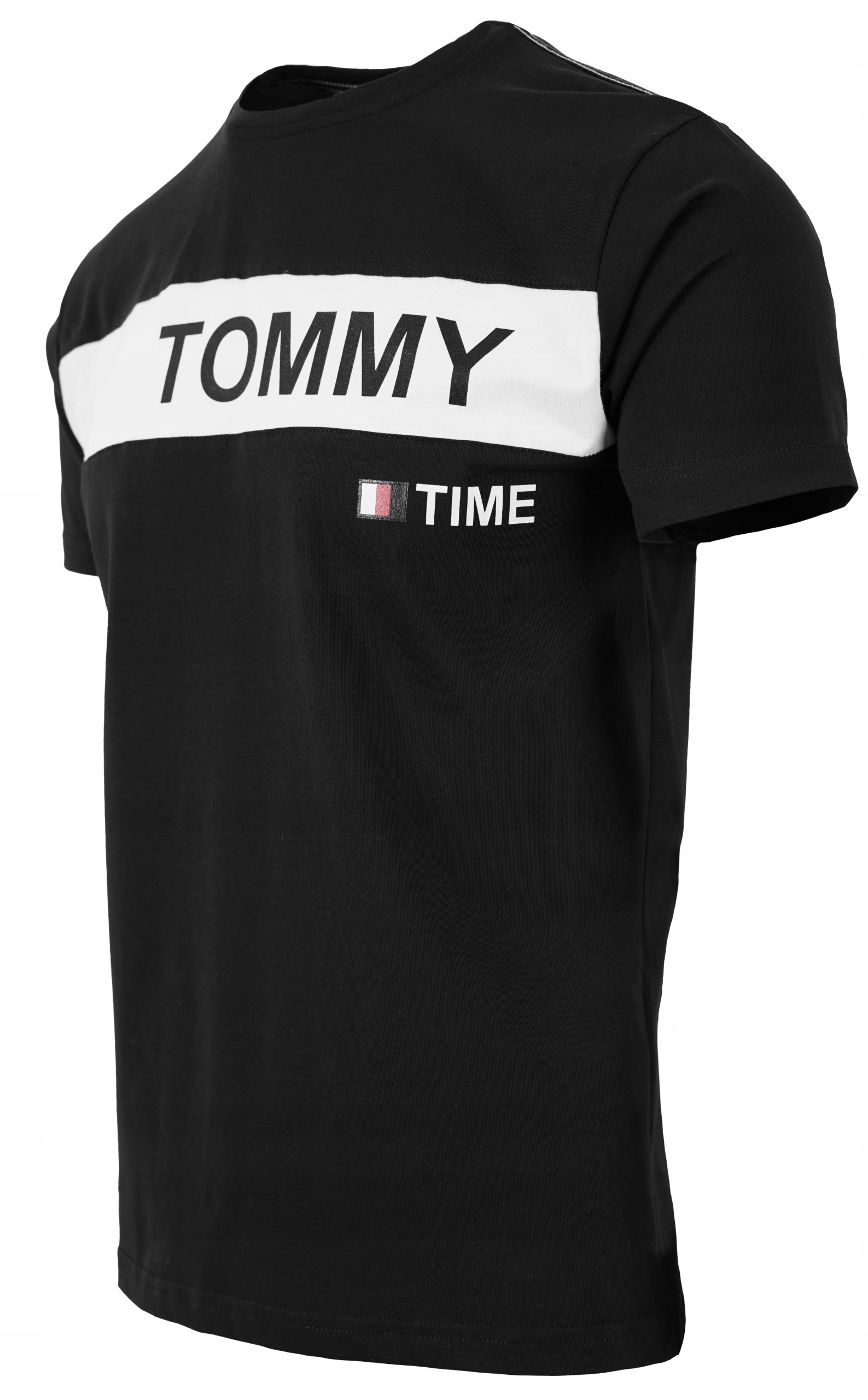 

T-shirt Męski Bawełniany Czarny Koszulka Nadruk L