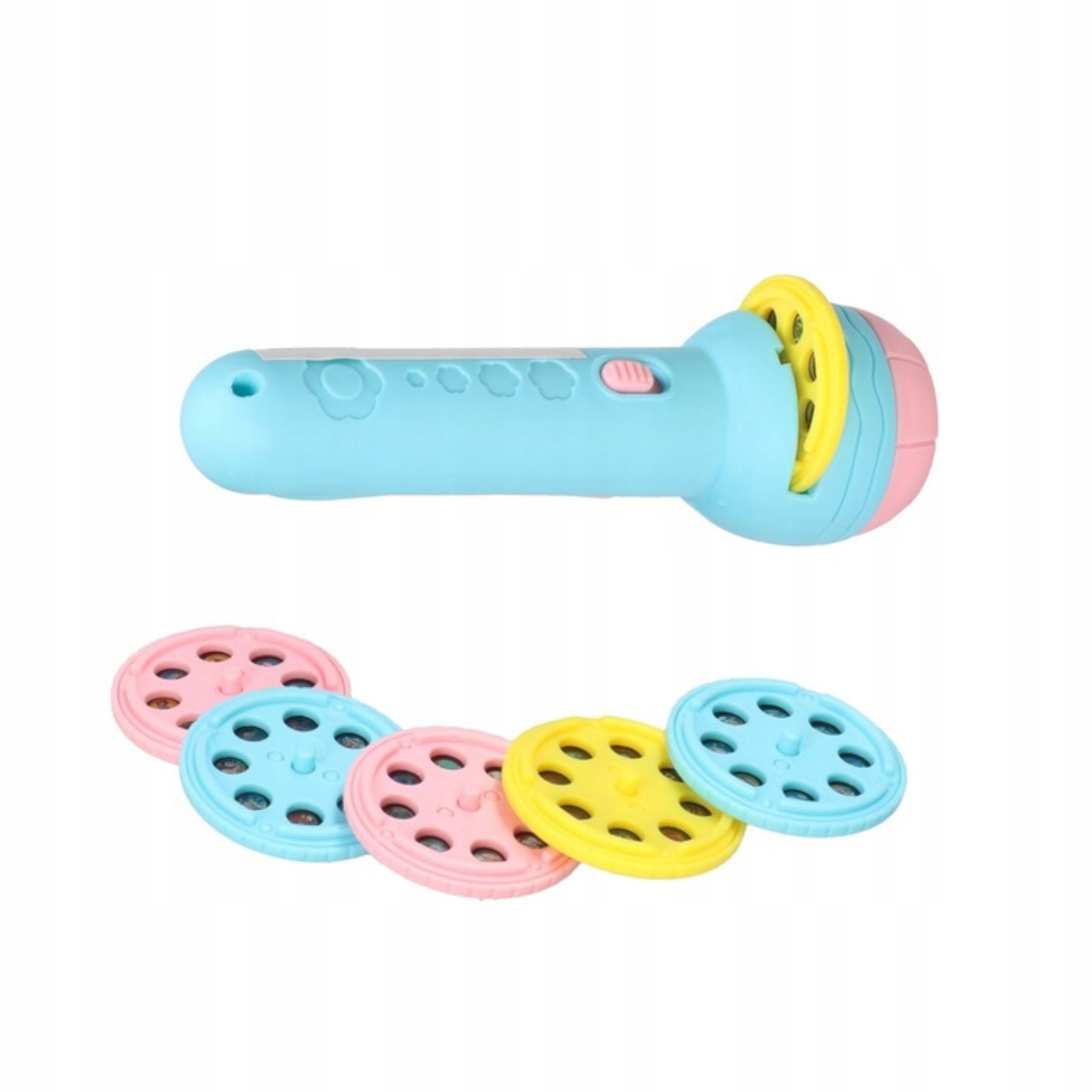 Projektor mini ręczny latarka 2 w 1 niebieski dla dzieci 7606N Kod producenta 7606N