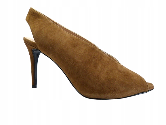 Boty Sala 37 Hnědé lodičky pásek na patě pohodlné sandály lodičky