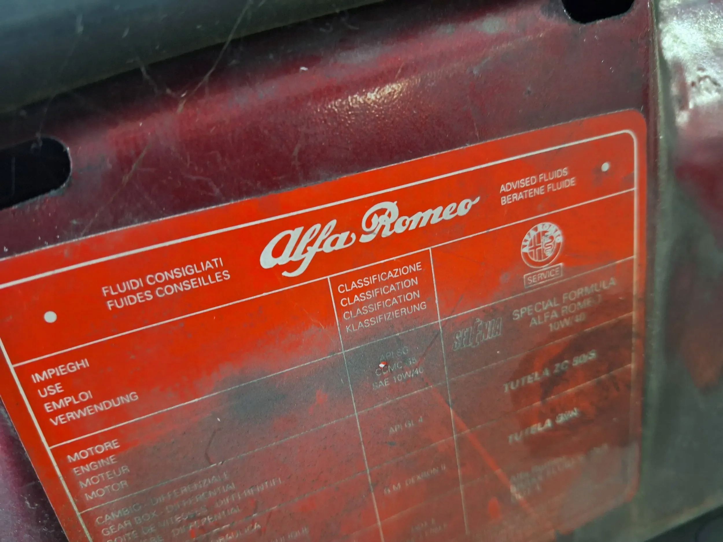 cofano Alfa Romeo 155 92-98