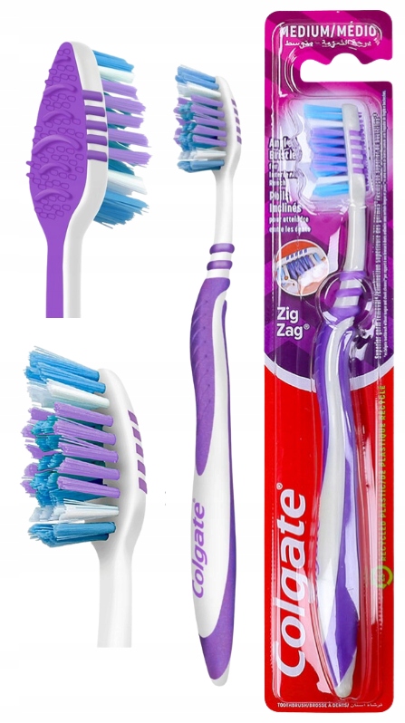 1x Szczoteczka do zębów Colgate Zig Zag Medium