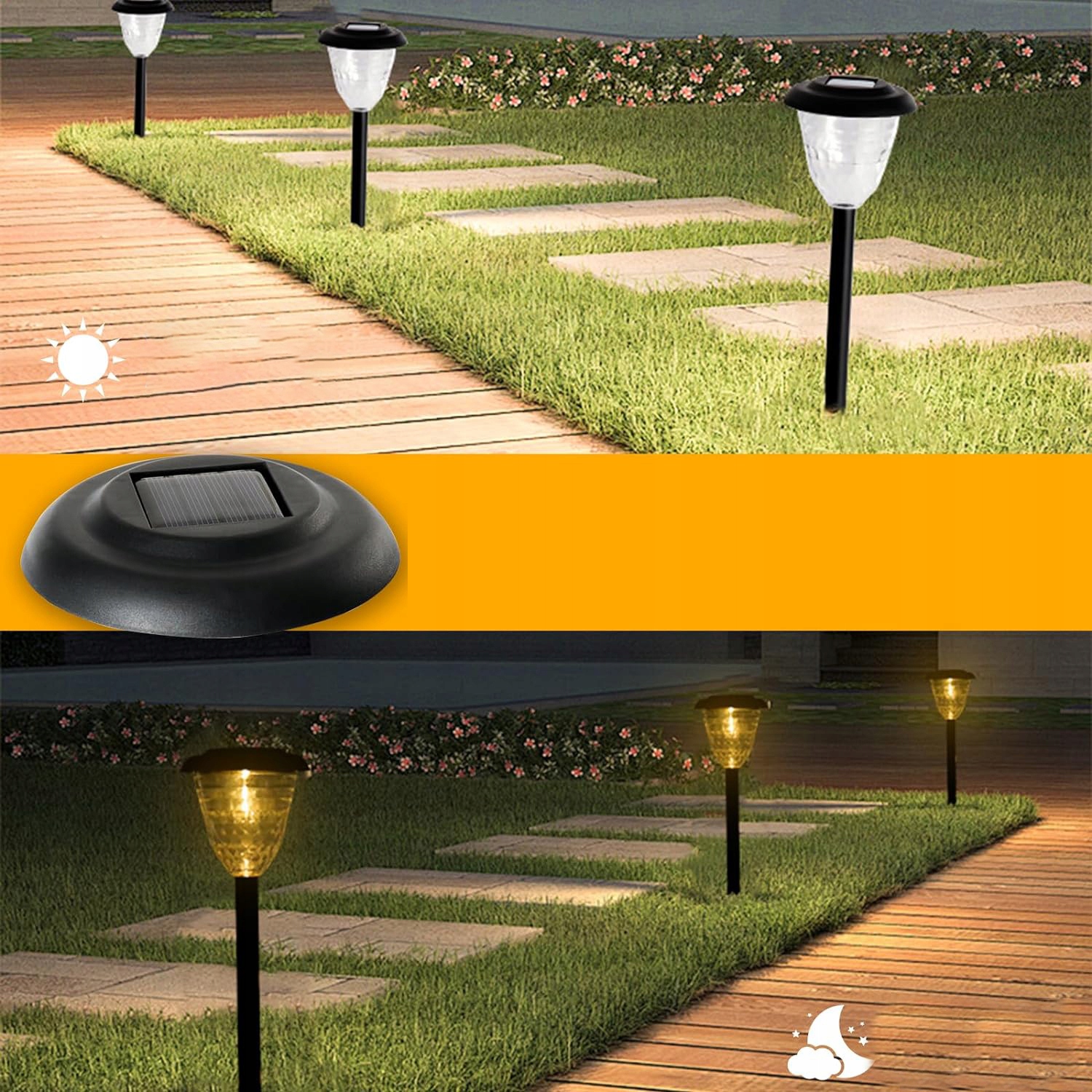 LAMPA SOLARNA LAMPKI SOLARNE AŻUROWY WZÓR OGRODOWA LAMPA SŁUPKOWA 4 SZTUKI Kod producenta Solarne lampy ogrodowe