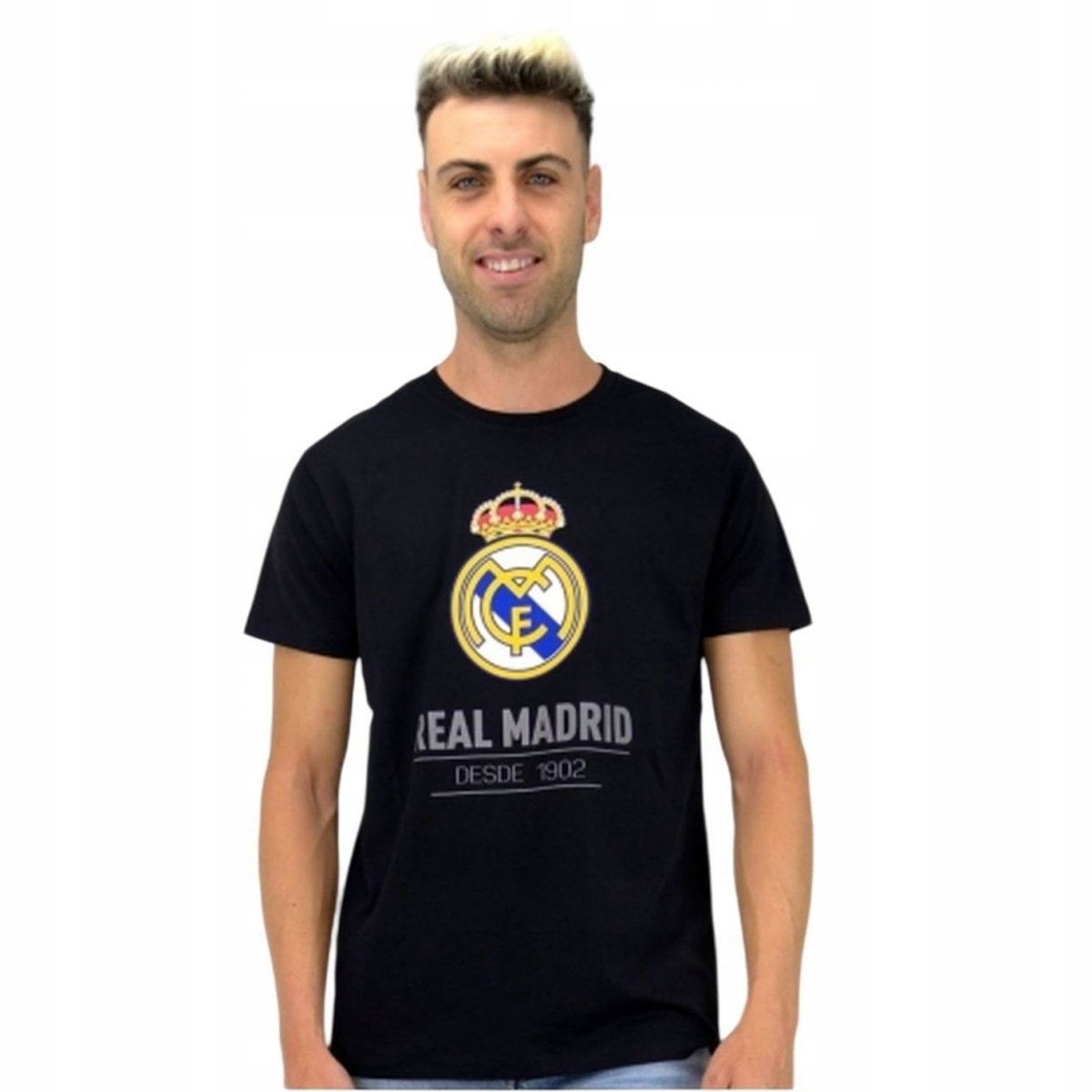 Real Madryt t-shirt cotton tee RM1CE90 L