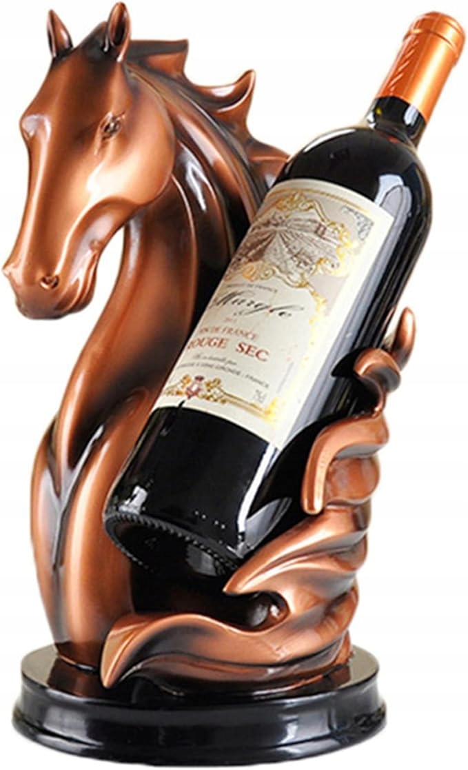Stojan na fľašu vína Kôň Bronz Socha 29 cm Ll-coeur