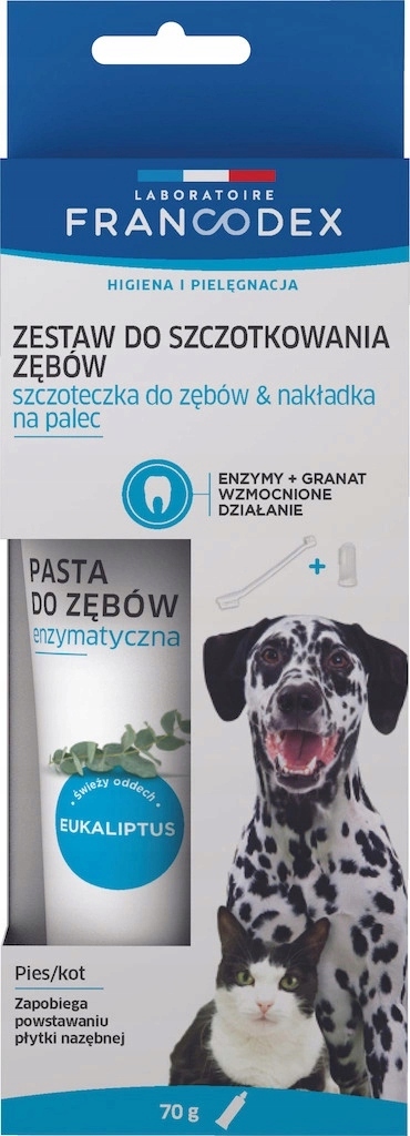 

Pasta Enzymatyczna Dla Psa Zestaw Ze Szczoteczką