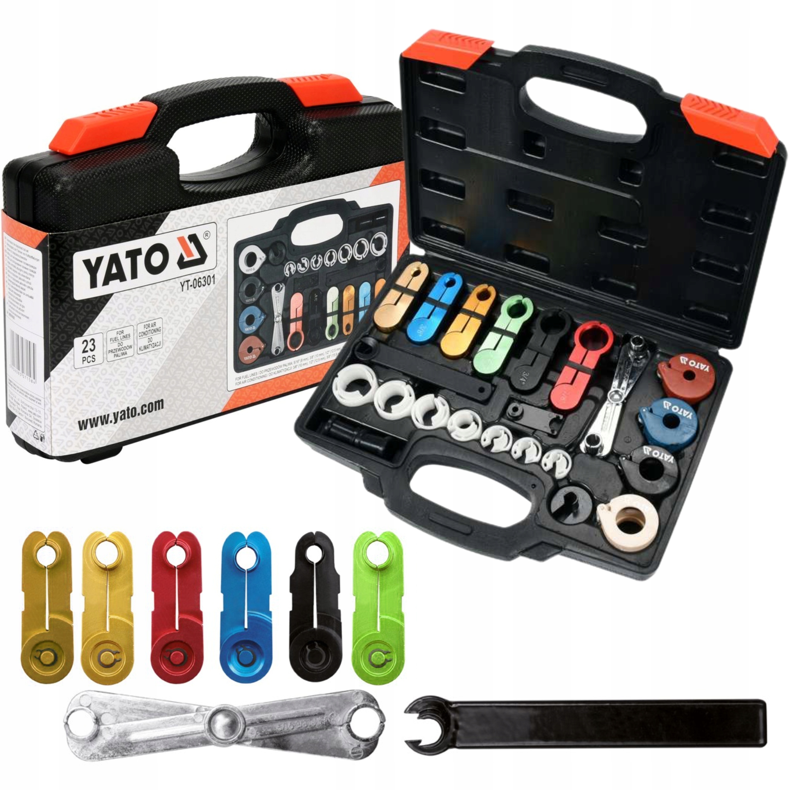 YATO ZESTAW DO ROZPINANIA PRZEWODÓW KLIMATYZACJI PALIWA YT-06301 Marka inna