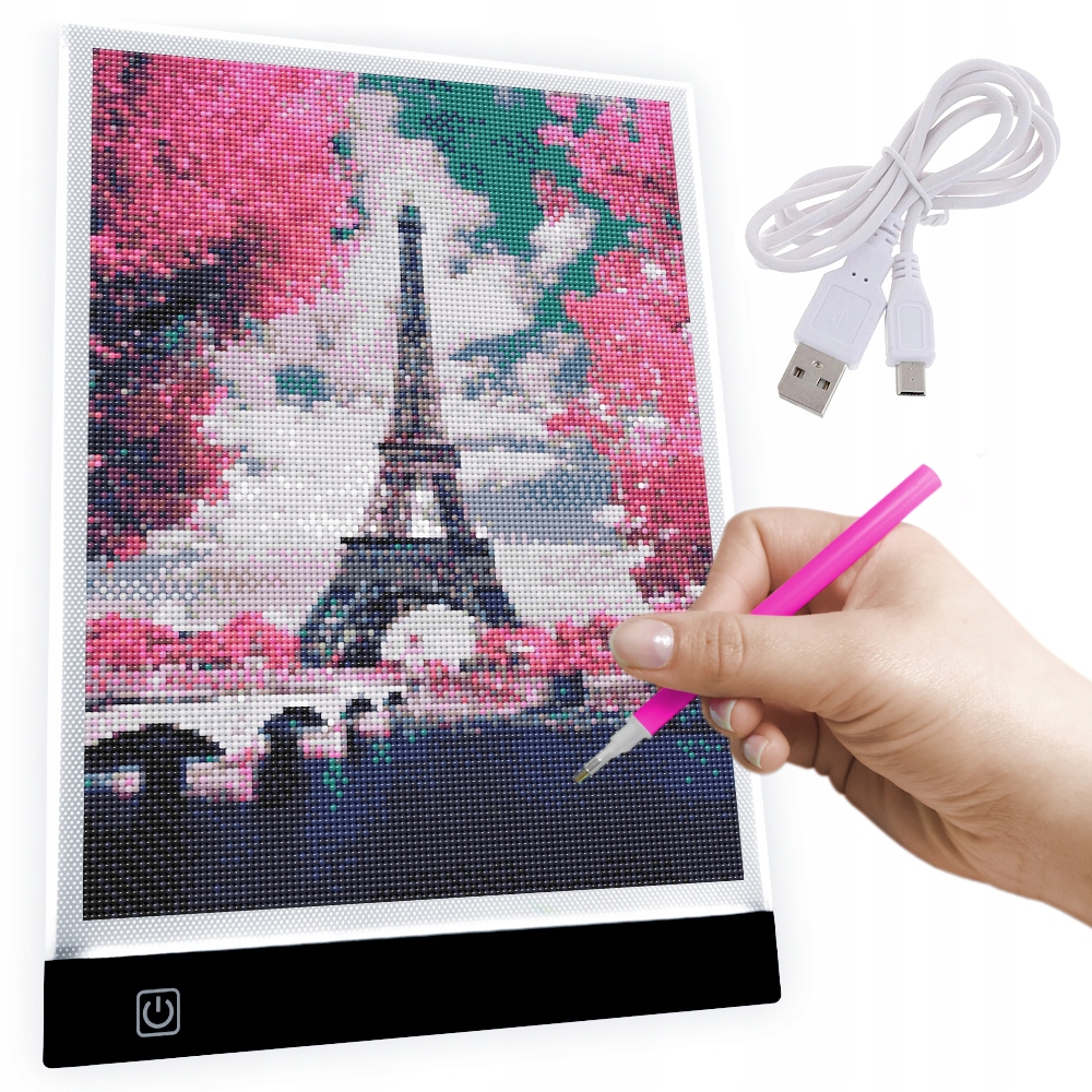 Led Tabule Podsvícená Rýsovací Deska A4 pro Diamond Painting