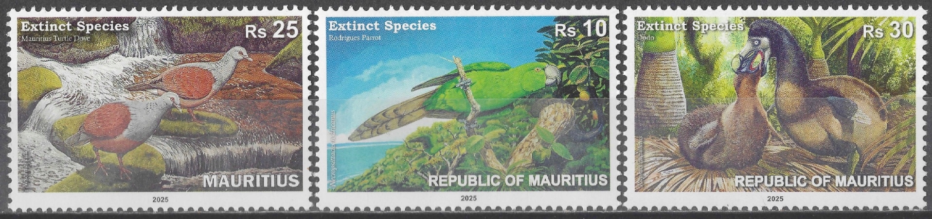 Mauritius - fauna** (2025) SW 1280-1282