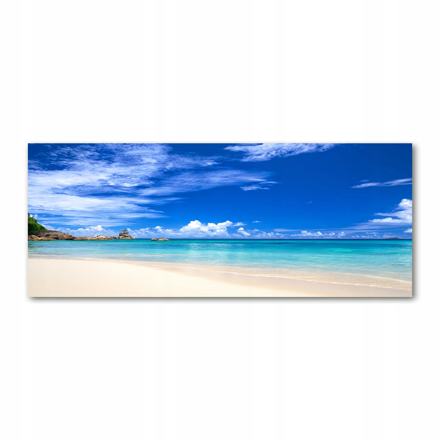 

Foto obraz szkło akryl Tropikalna plaża 125x50 cm