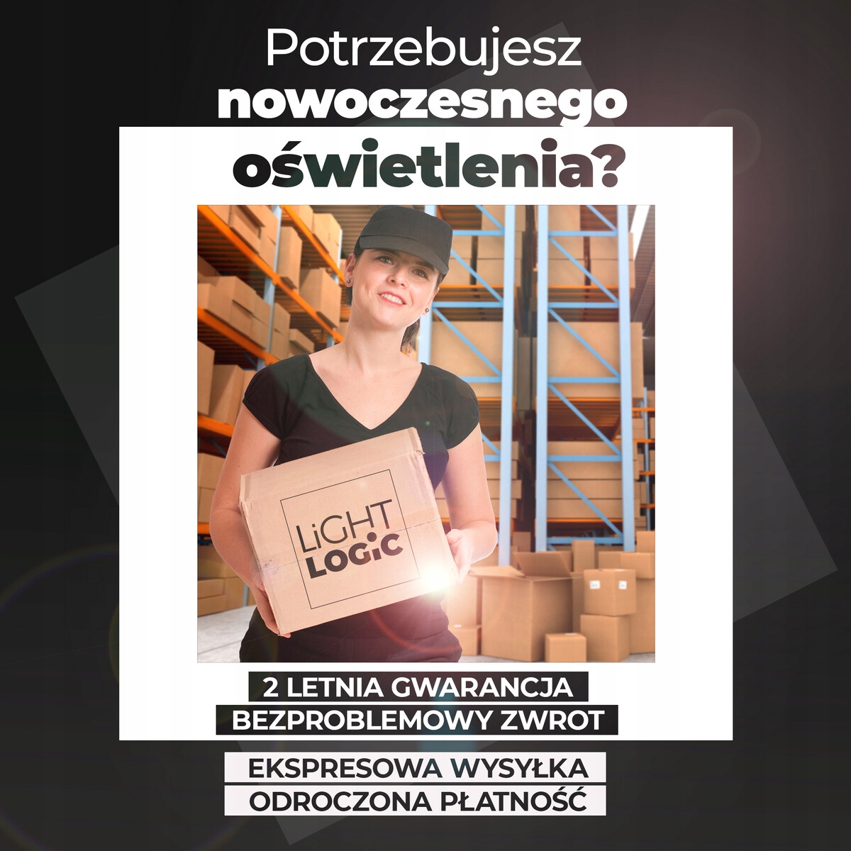 Plafoniera LED LL PLAFON02 L 22W biała 2350lm Zasilanie sieciowe