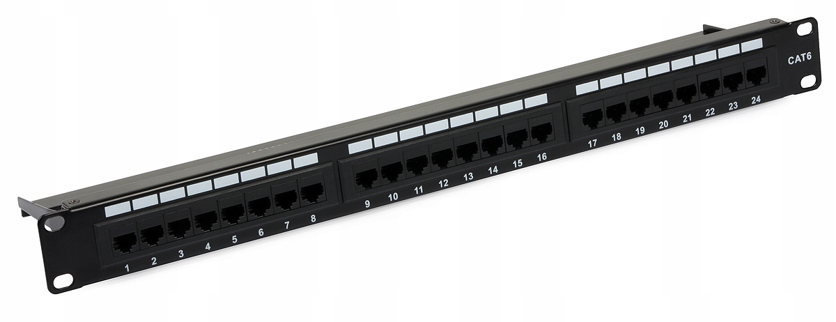 Patch Panel kat. 6 24 porty RJ-45 1U Signal