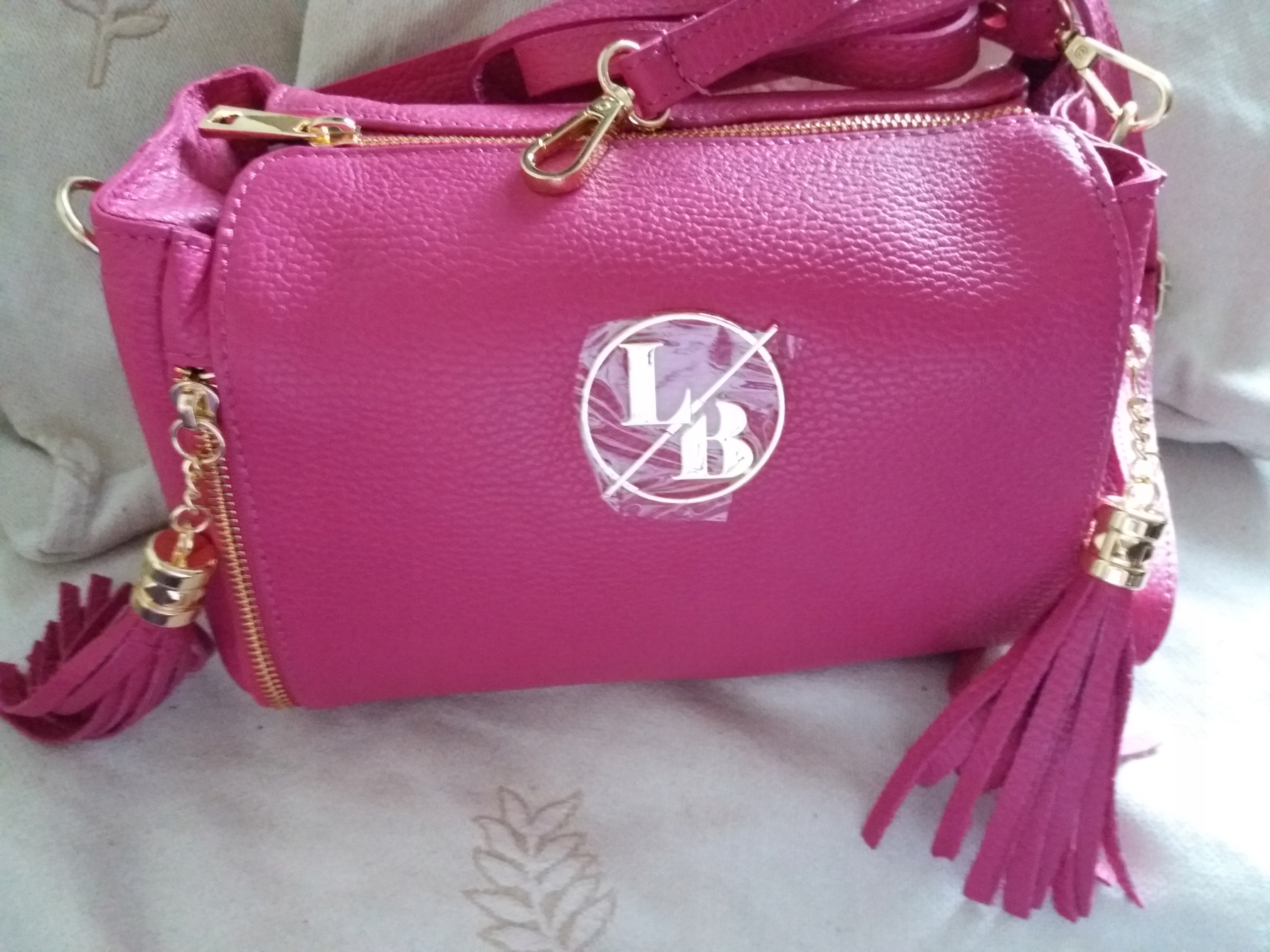 Torebka kuferek Laura Biaggi fuksja - Włochy