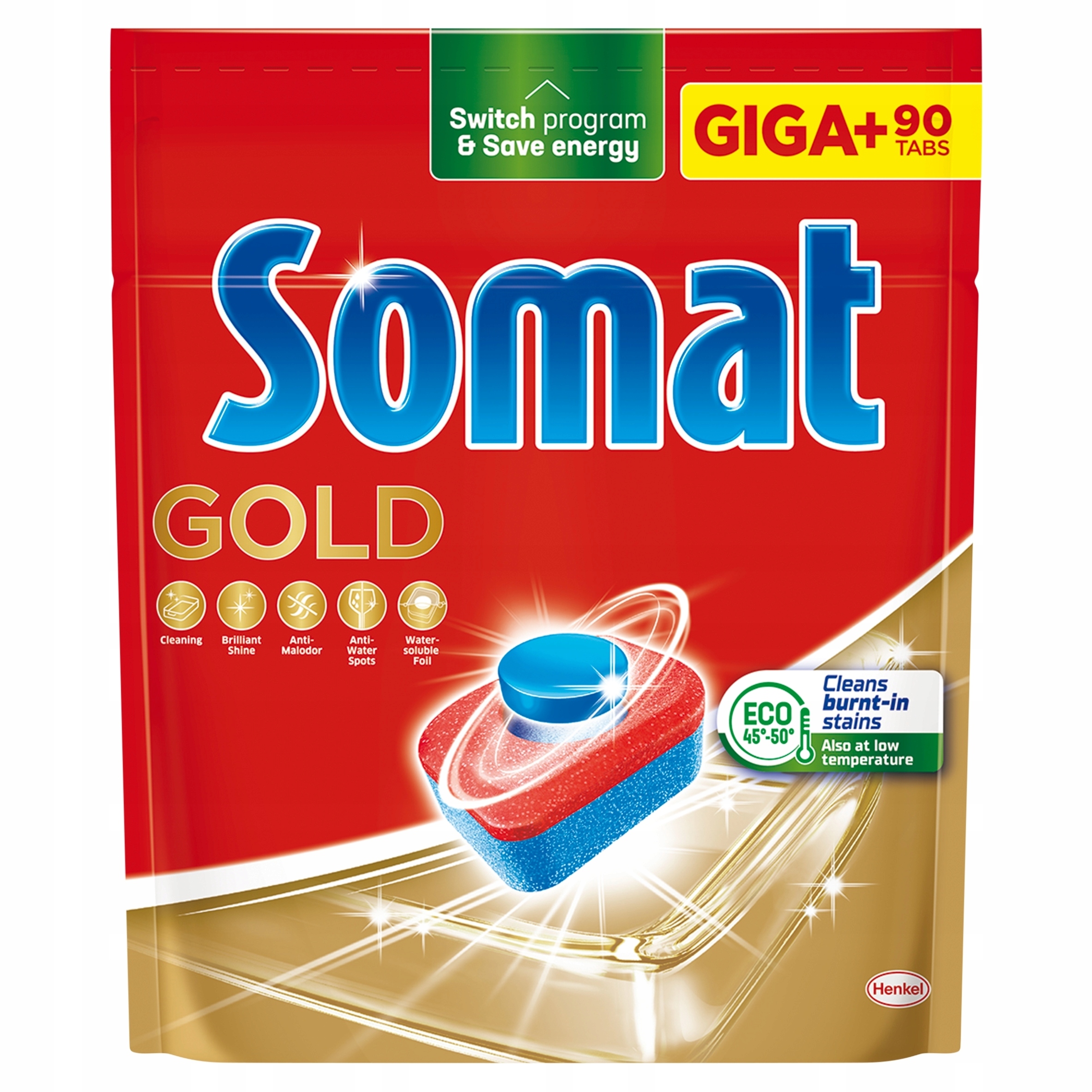 Levně Somat Kapsle tablety do myčky Gold giga balení 90 ks