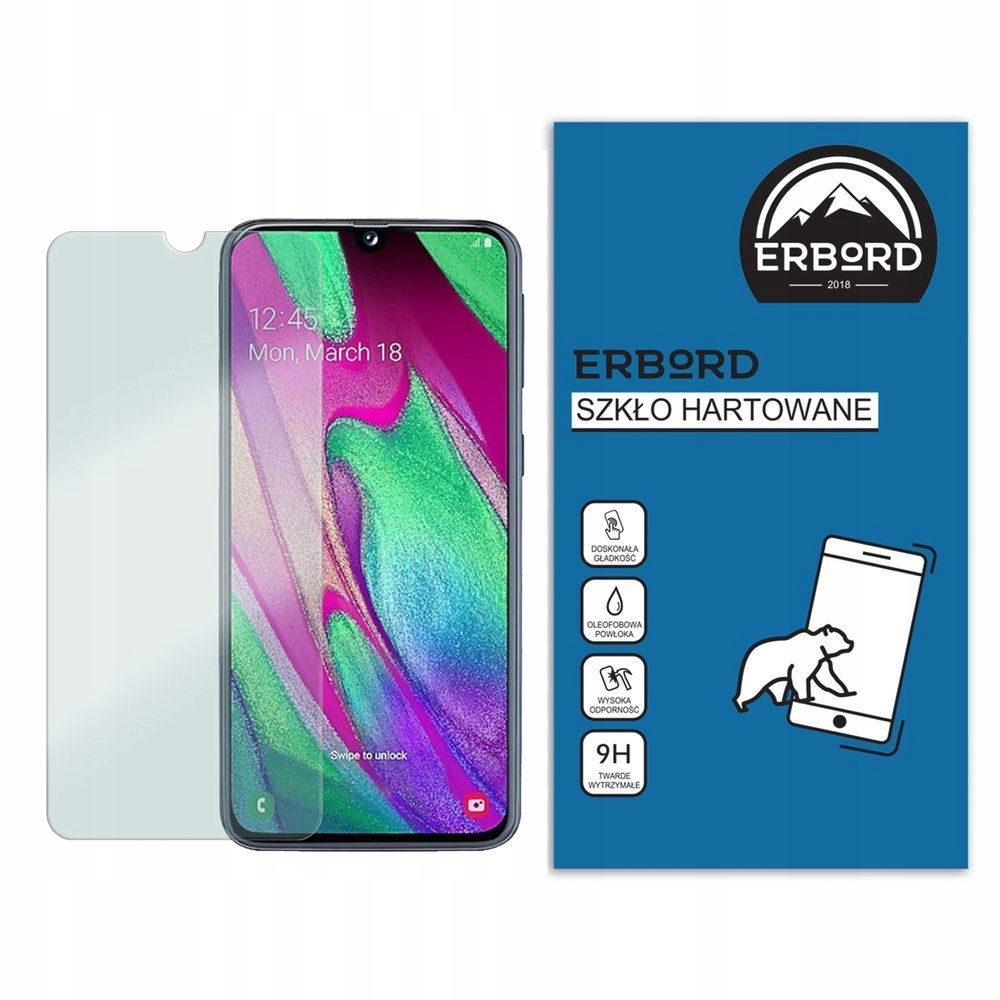 

Szkło Hartowane Erbord 9H do Samsung Galaxy A40