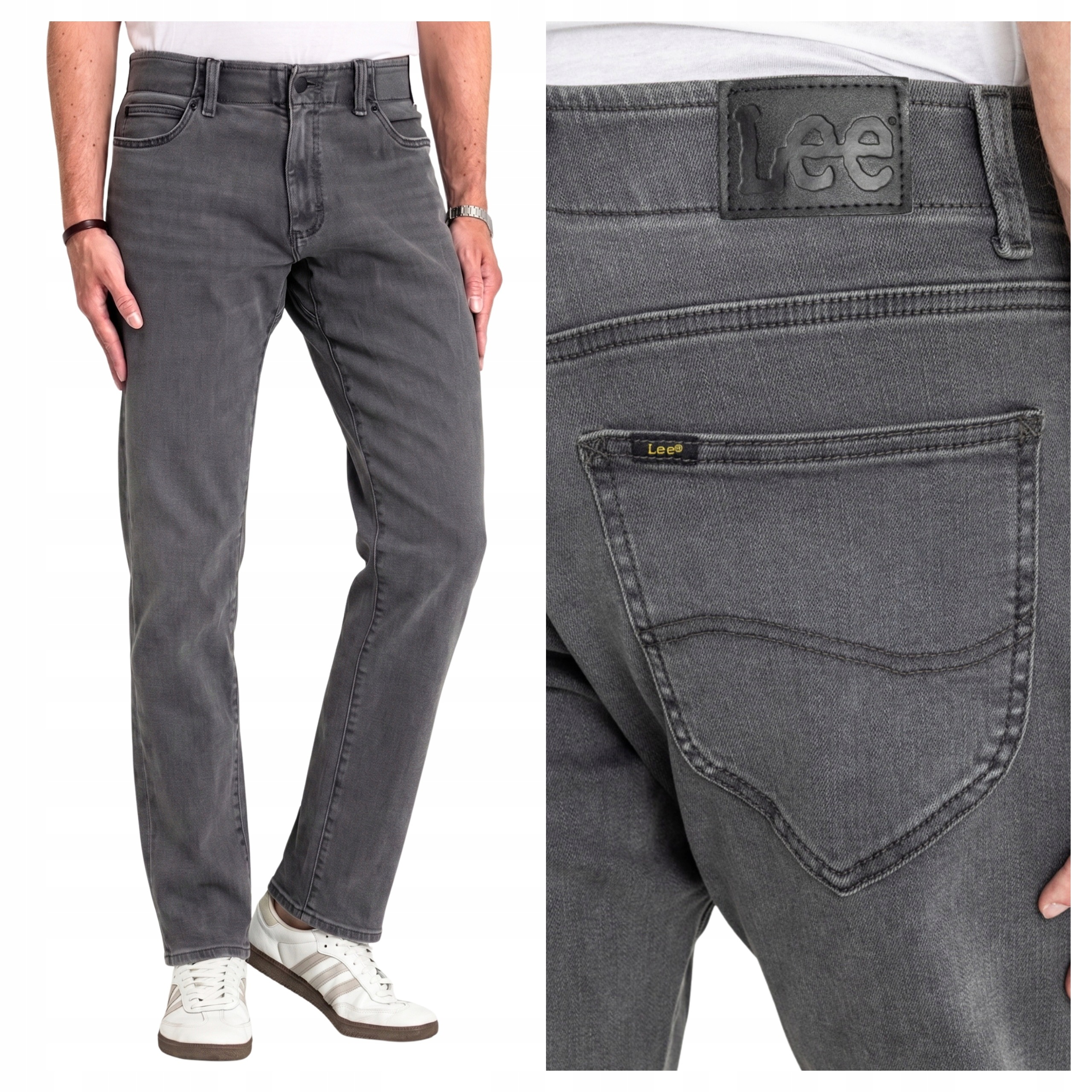 Pánské džínové kalhoty Lee Straight Fit XM Notorious černé W32 L32