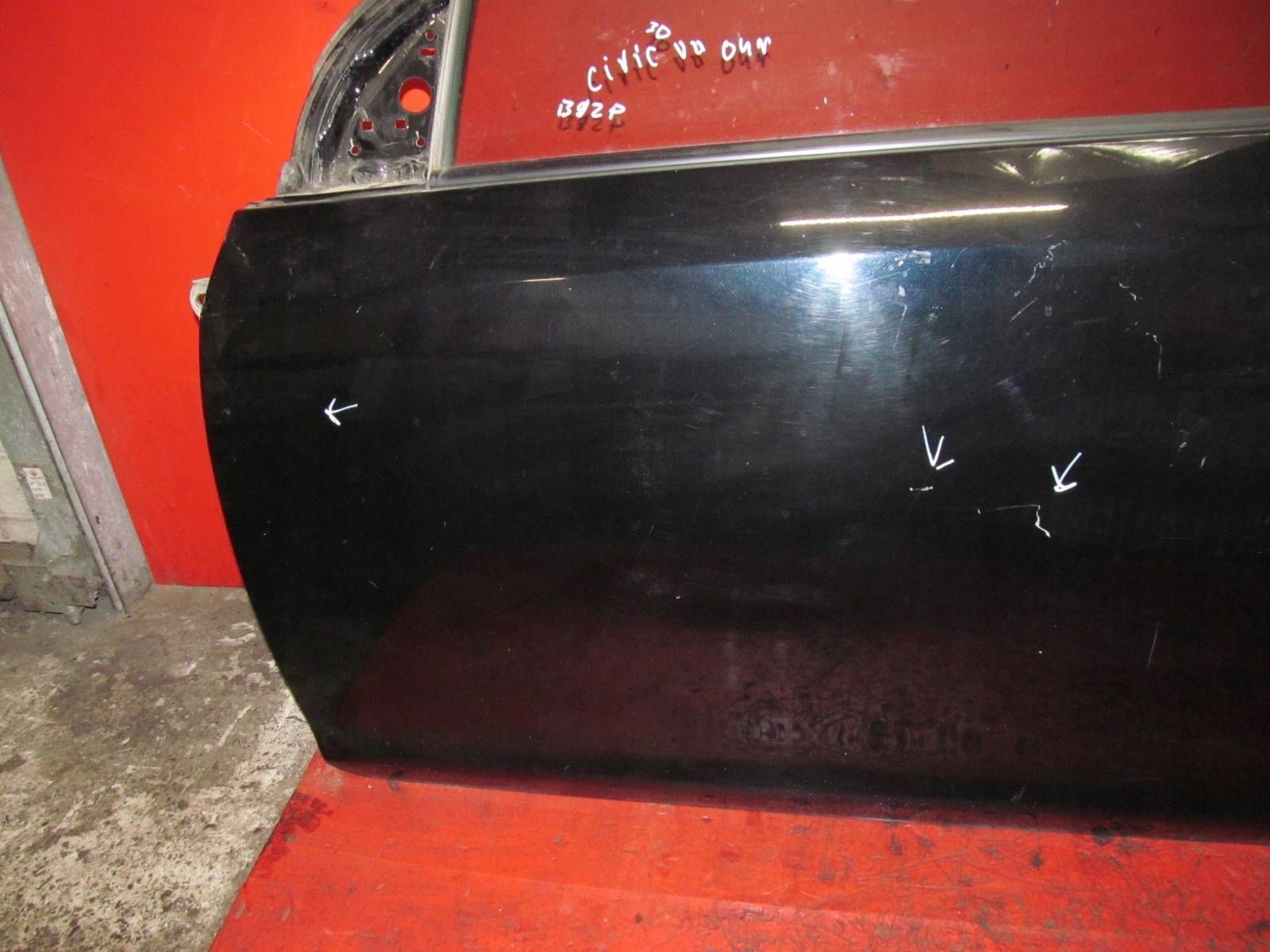 HONDA CIVIC VII 7 EP2 3D HB SPORT door left front front black, B92P