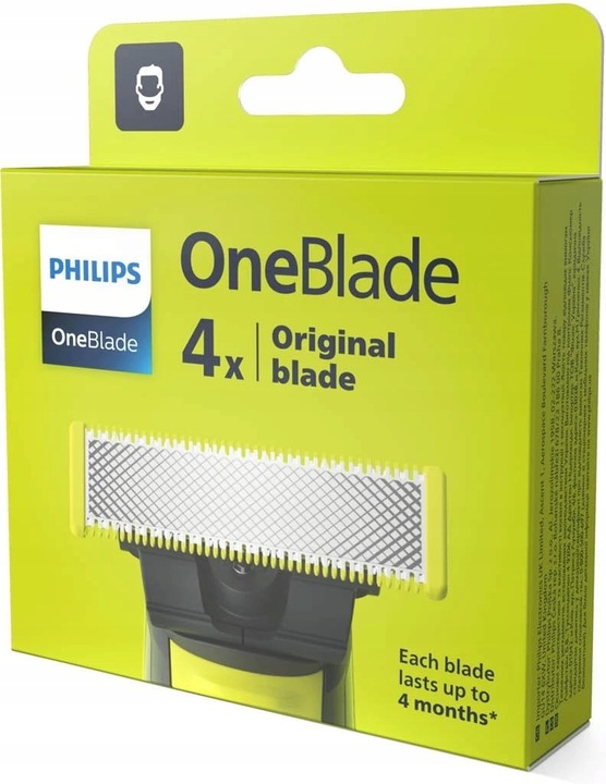 4x Blisterové čepele Philips OneBlade QP240 QP2520