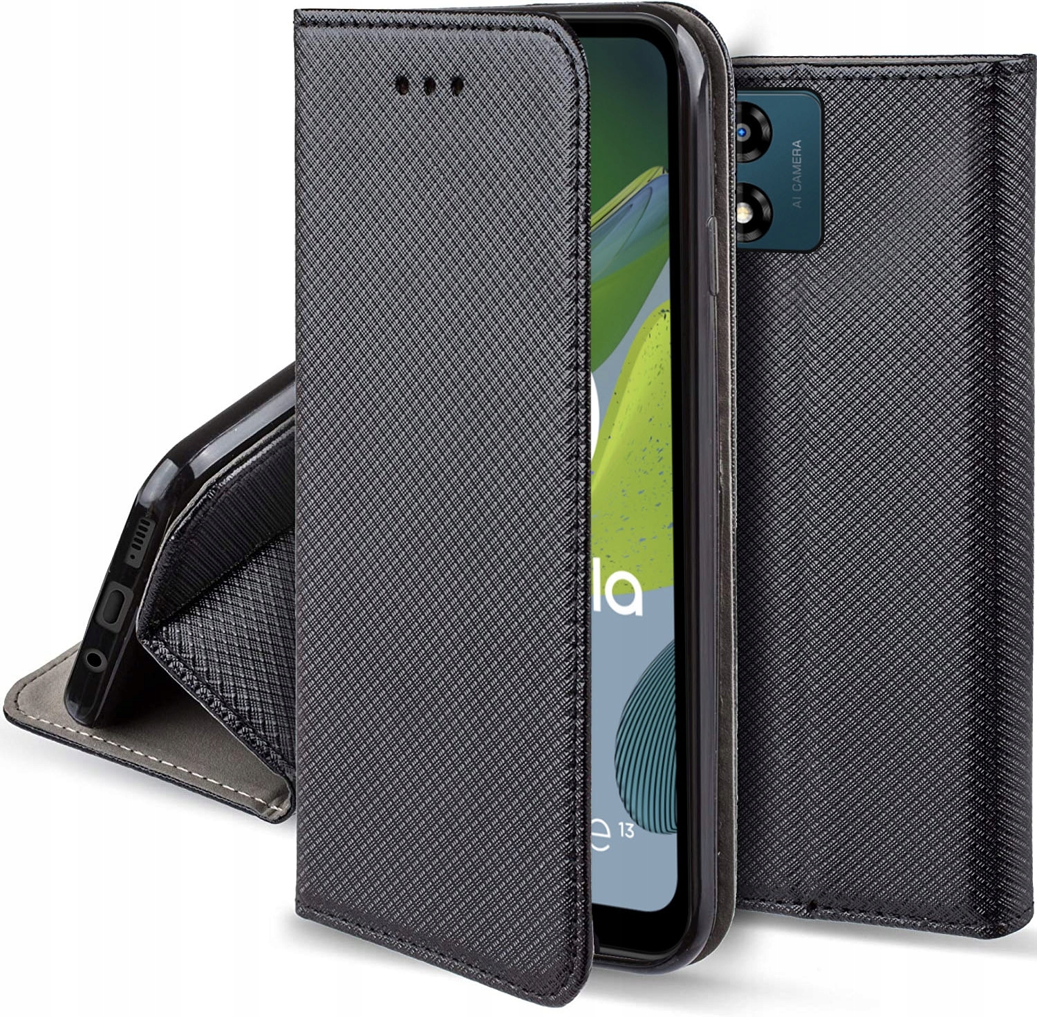 

Etui do Motorola Moto E13 Magnet Smart Case +szkło