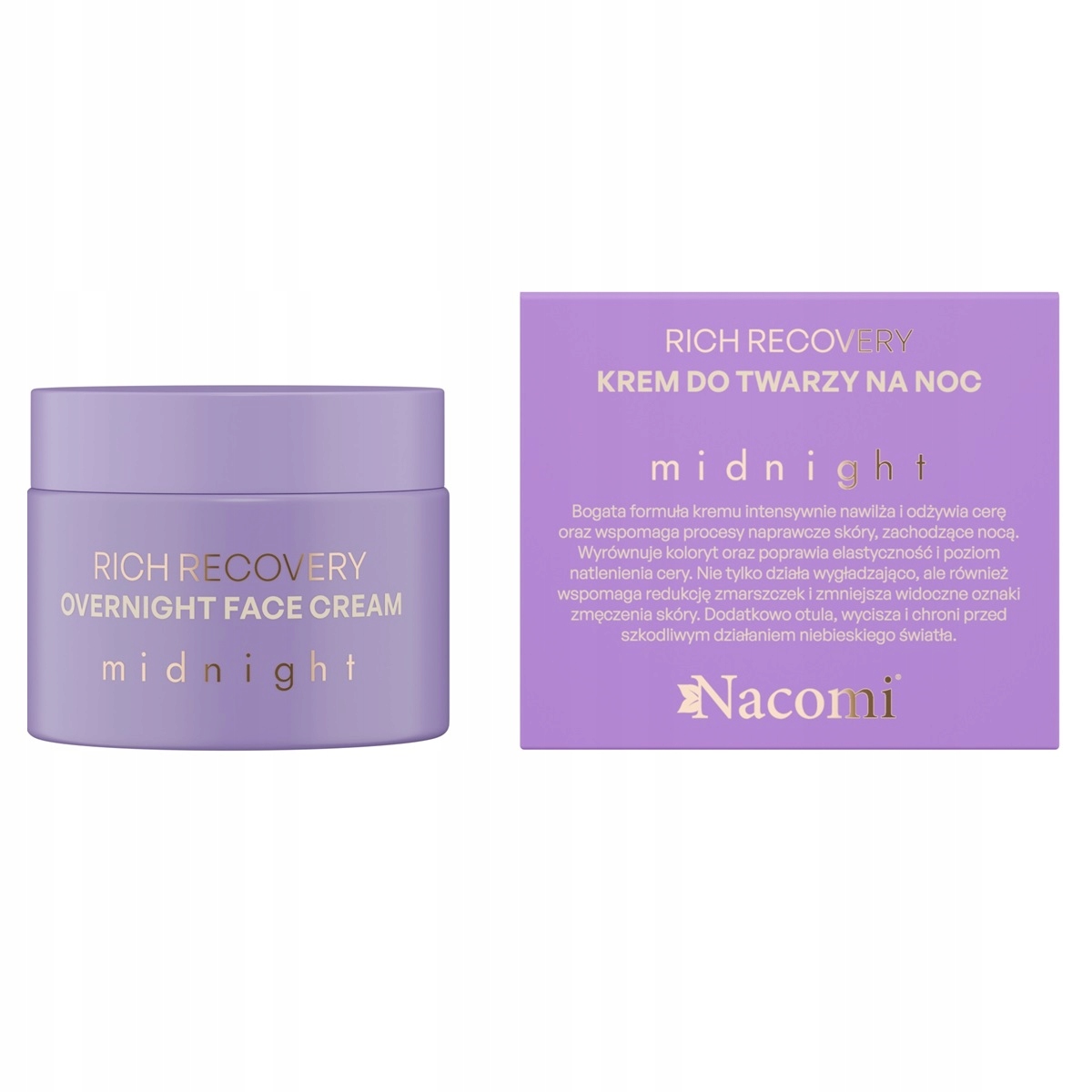 Nacomi MIDNIGHT Krem do twarzy 40ml Rich recovery