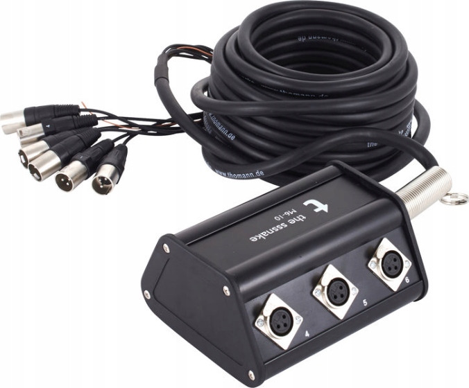 Viacpárový multicore audio mikrofónový kábel 6x Xlr 10 m Stagebox M6
