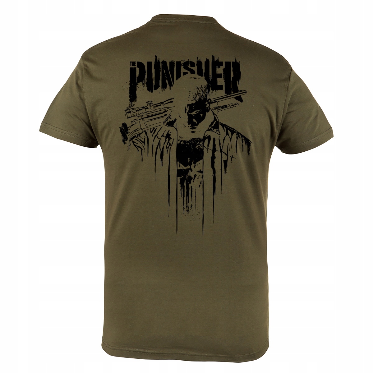 

Męska Koszulka Bawełniana Wojskowa Punisher