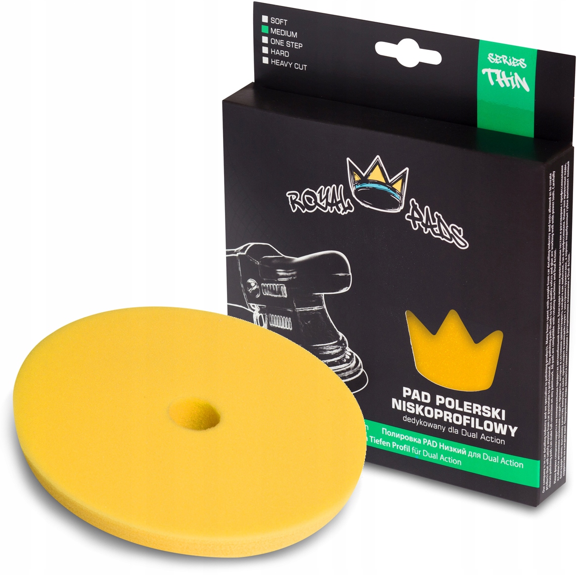 

Royal Thin Medium Średni pad polerski Da 80/90mm