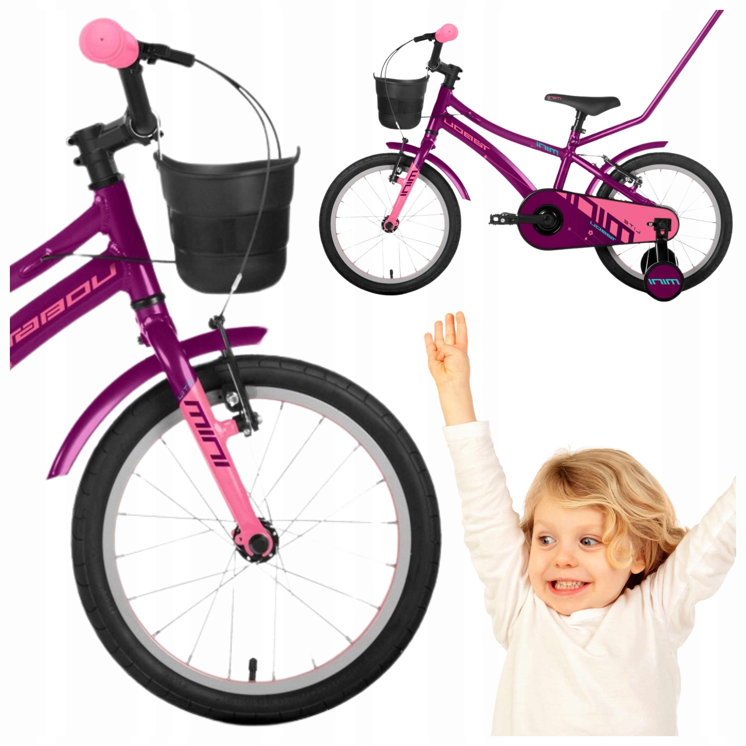 Dětské Kolo Odrážedlo Tabou Mini Lite 16 palců Hliníkové Lehké 6,5kg