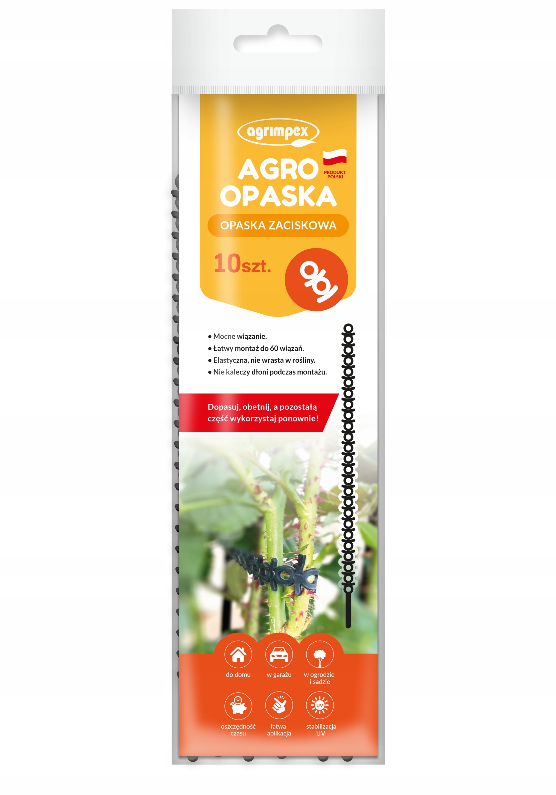 

Agro Opaska zaciskowa mocowanie roślin 10 szt.