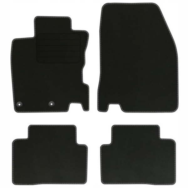 Nissan Qashqai II 13-21 Velurové koberce Comfort
