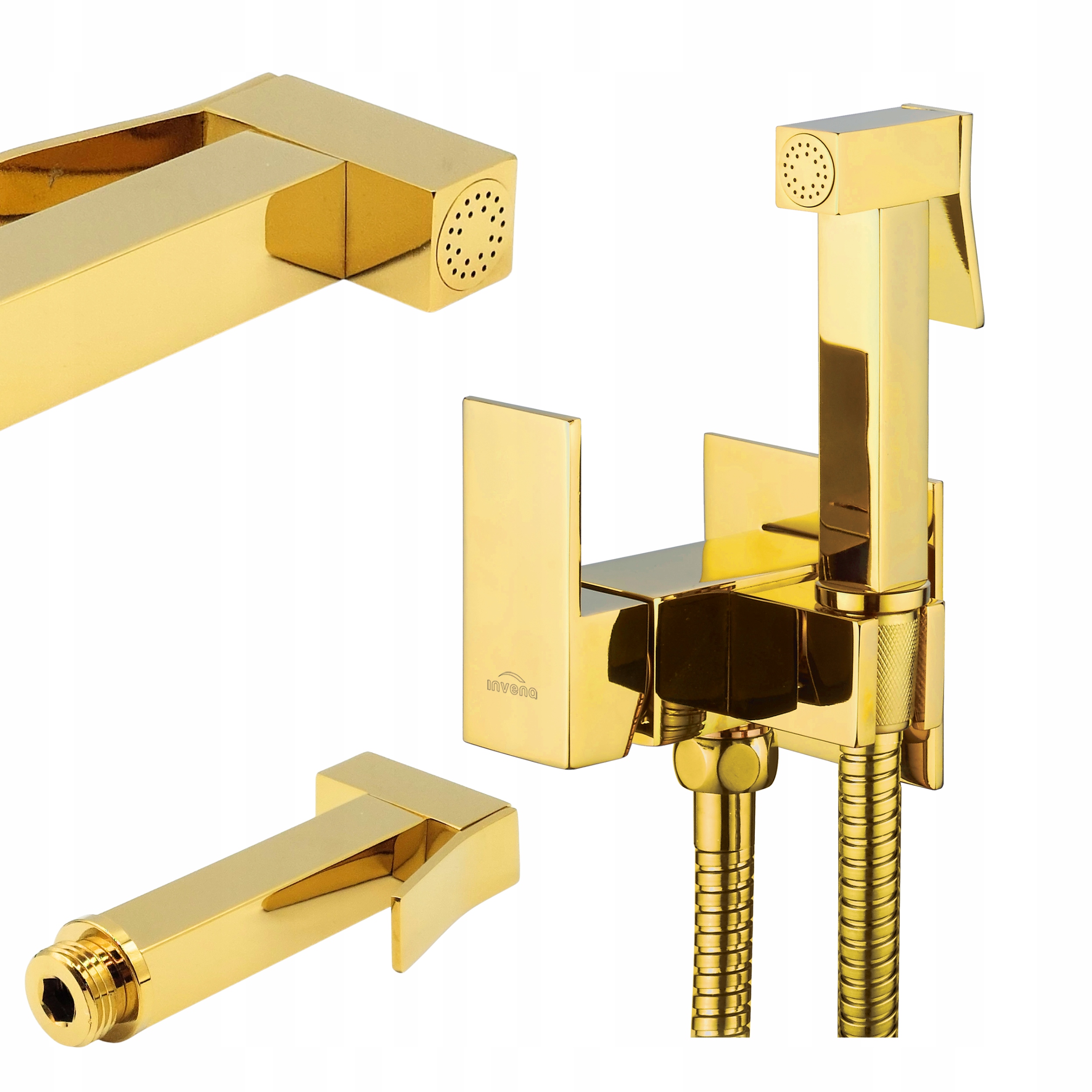 Bidetová Baterie Bidetová Podomítková, Čtvercový Perlátor Šetřící Vodu