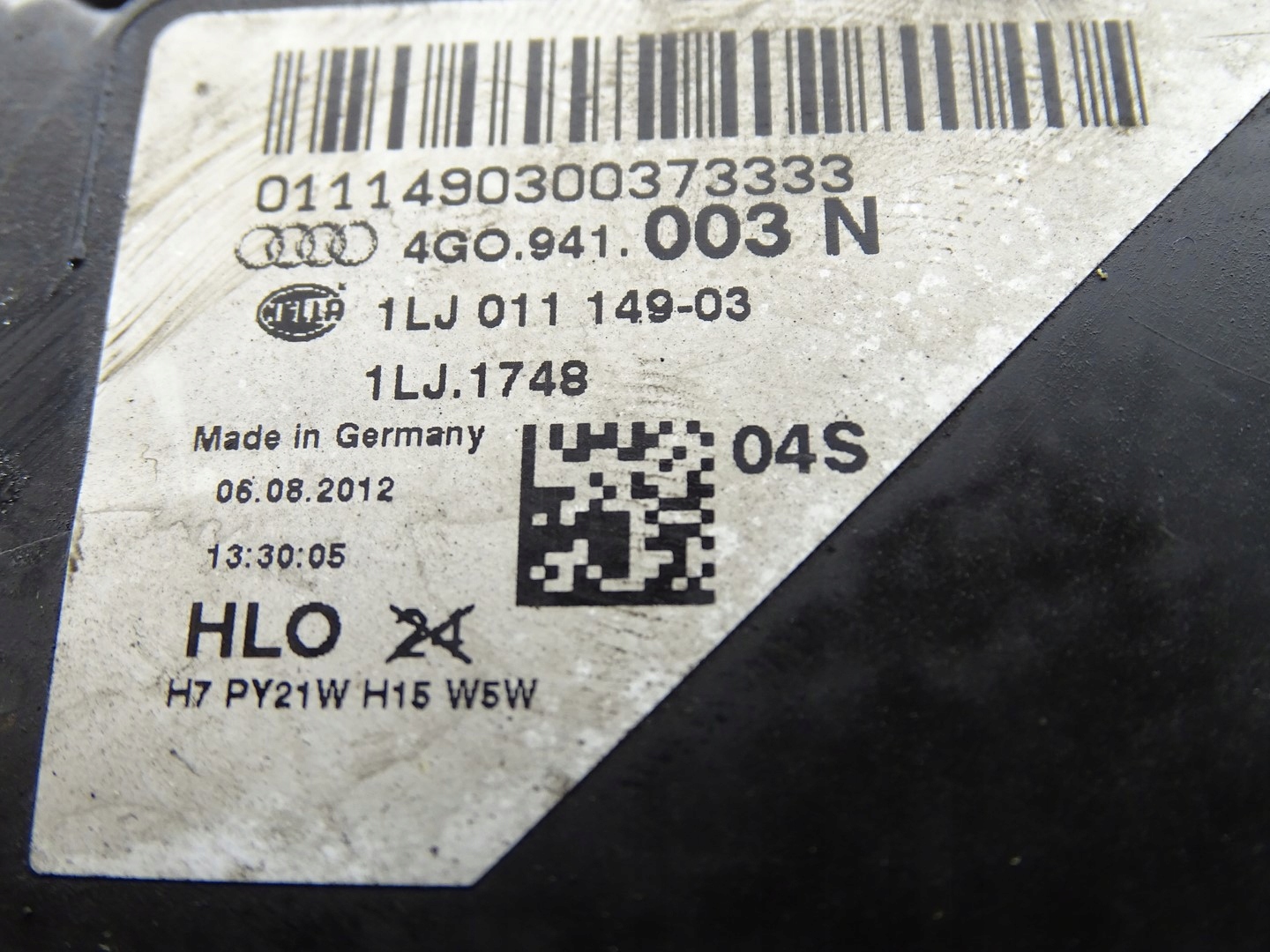 light left front front AUDI A6 C7 4G0941003N UK