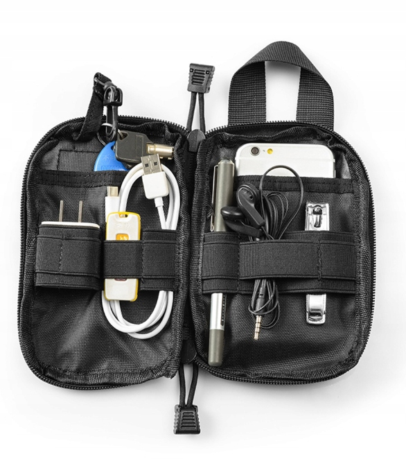 SASZETKA WOJSKOWA BIODRÓWKA NERKA CZARNA TAKTYCZNA Model TACTICAL BAG