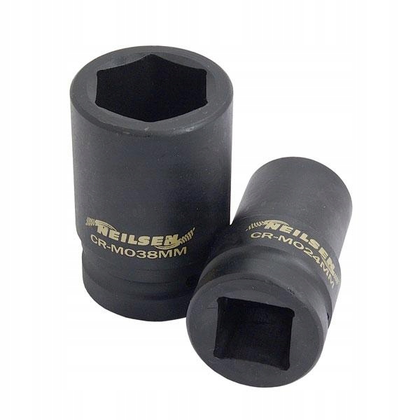 ZESTAW NASADEK UDAROWYCH 1'' NASADKI UDAROWE 24-38 Typ 6-kątna