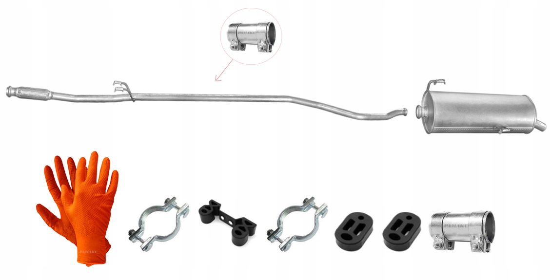 Peugeot 206 1.4 HDi 51 kW (2001-10/2004) Hatchback Trubka Tlumič