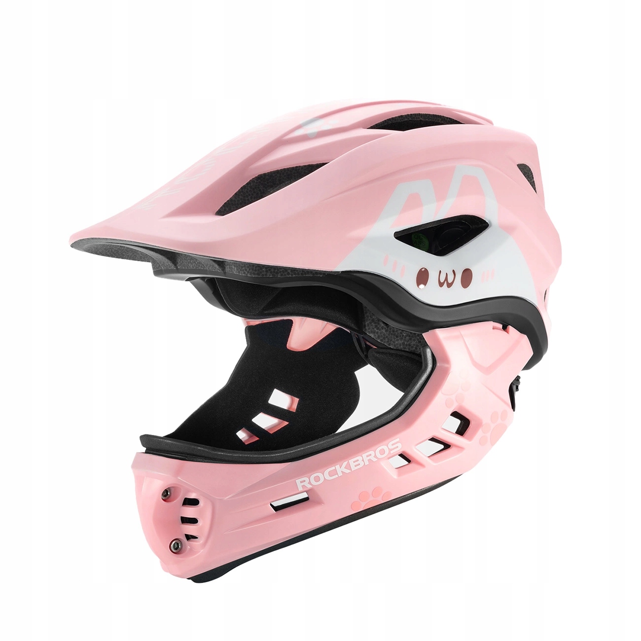 Dětská cyklistická přilba Rockbros TT-32001 Rabbit s odnímatelnou čelistí velikost