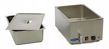 Bemar Elektryczny Gastronomiczny GN 1/1 z kranikiem 1,2 kW Maxima 09300009