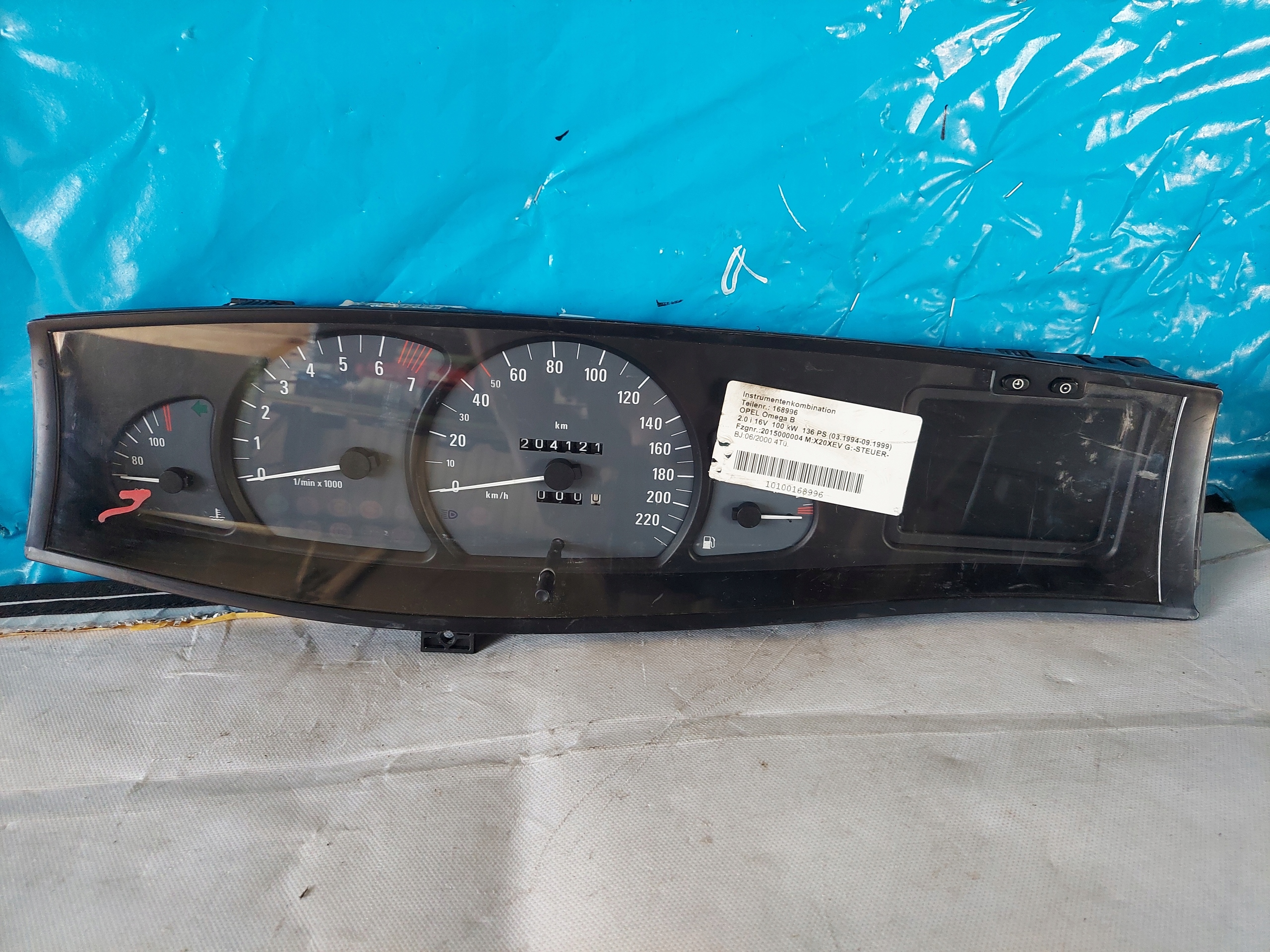 dials clock OMEGA B 2.0 16V 09228408AA