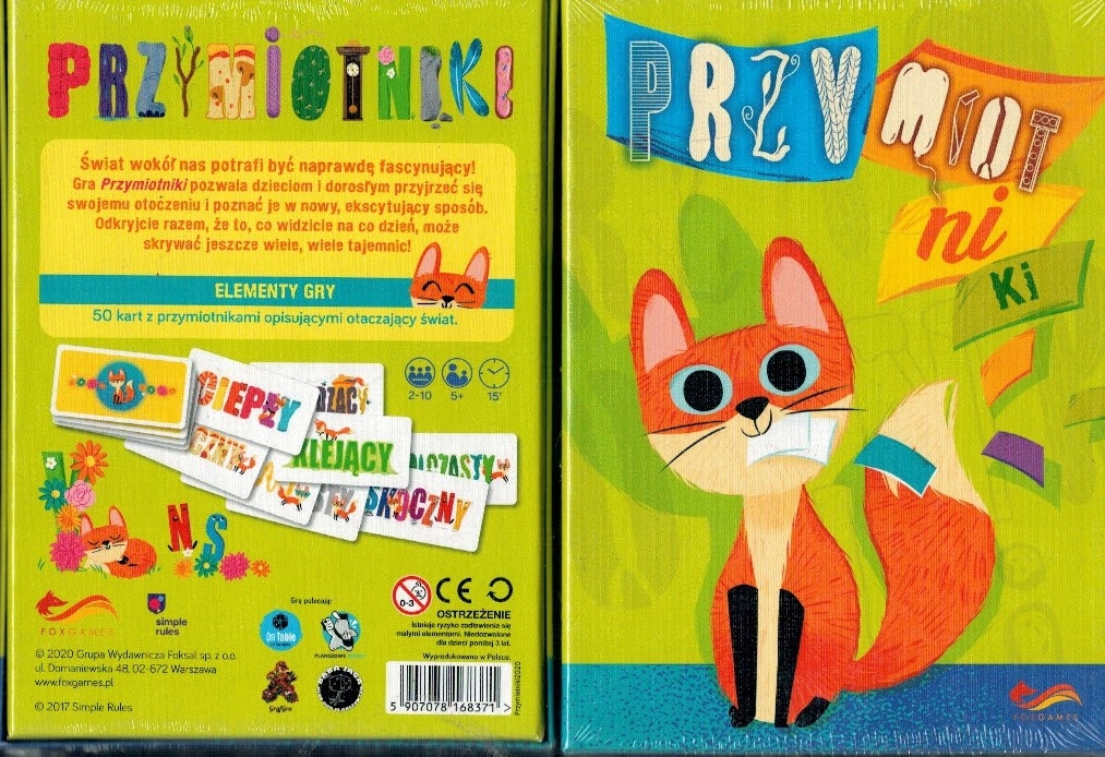 Przymiotniki gra gra edukacyjna, gra dla dzieci FoxGames