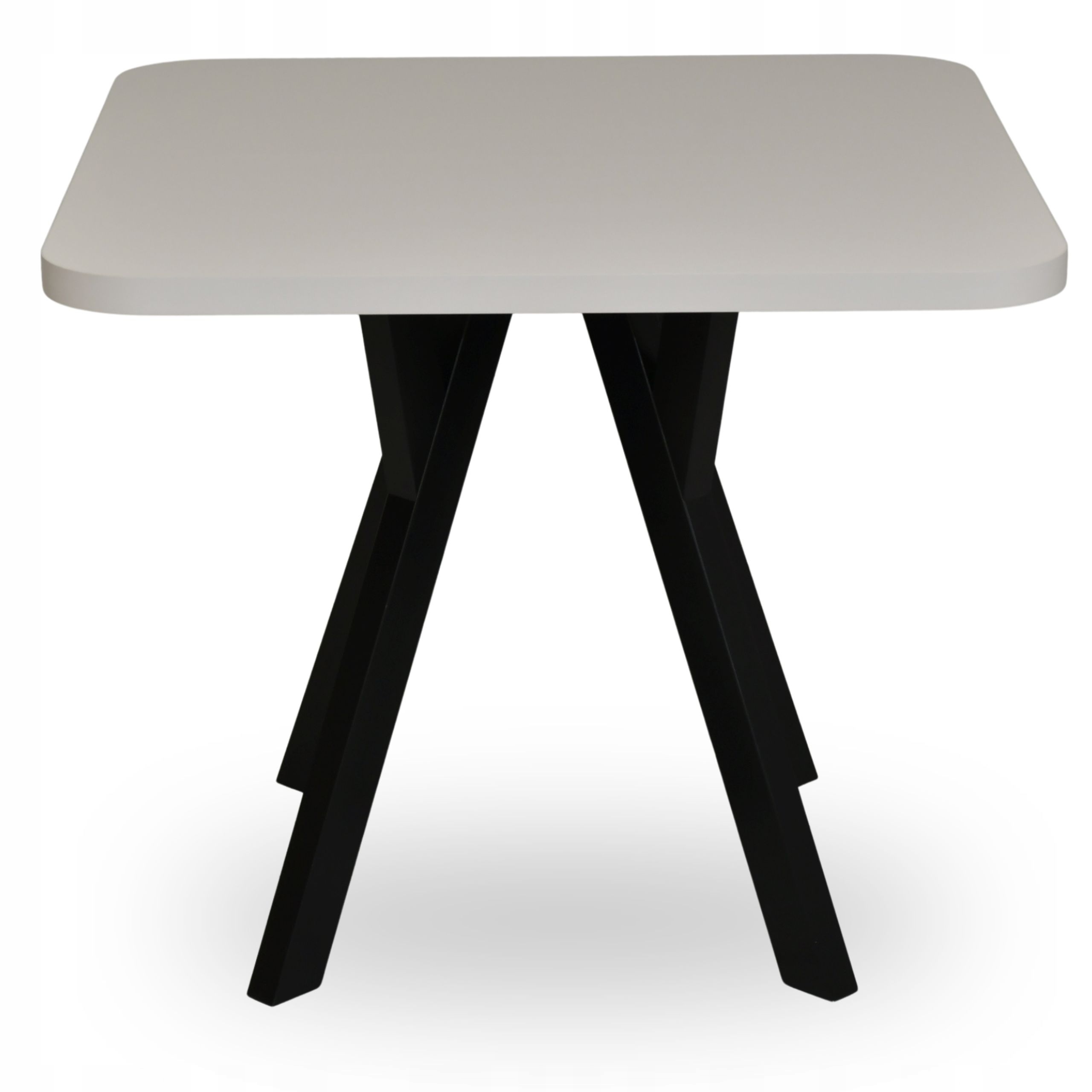 Mały Stół Rozkładany 80x80 do 120 Jaga Zw Kaszmir Czarne Nogi Loft