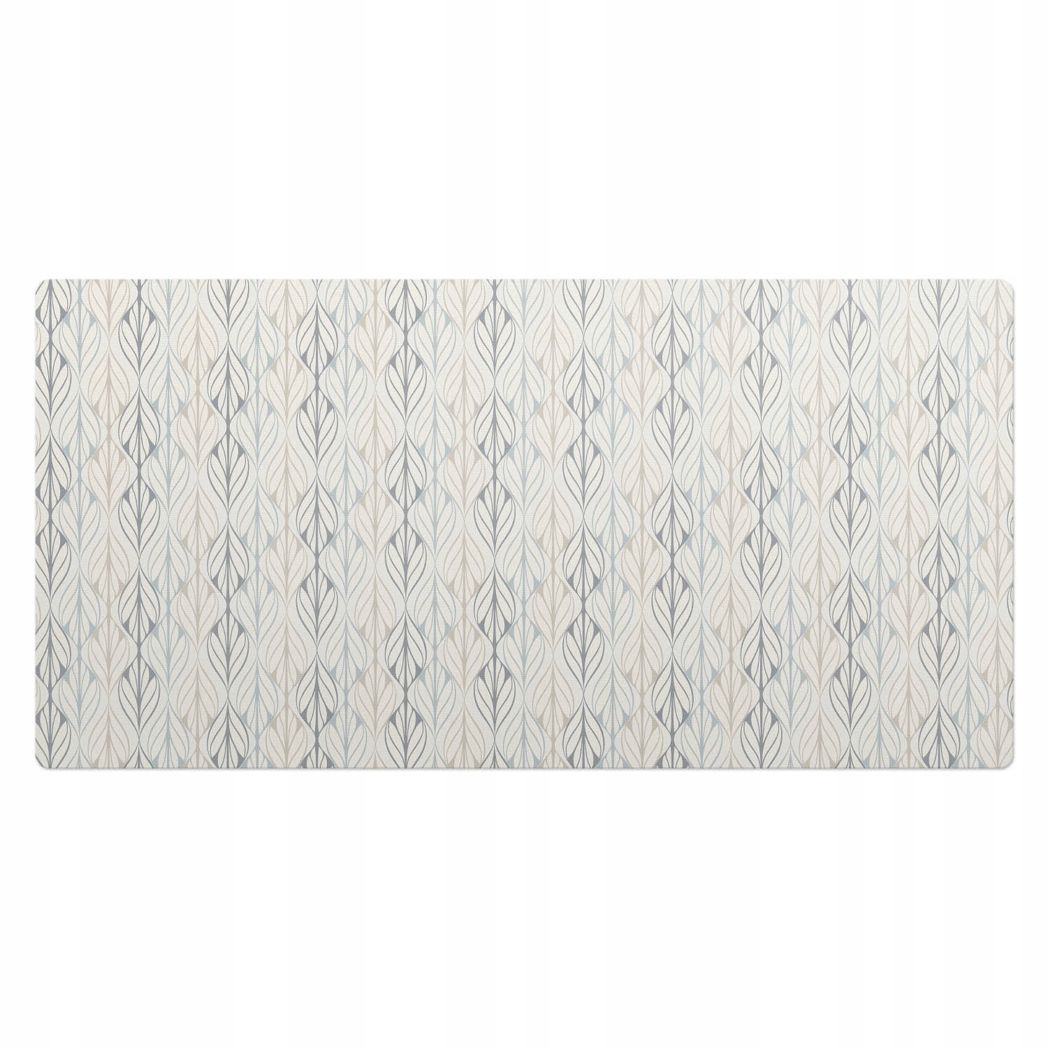 Odolná prostiskluzová podložka na desku stolu Retro vzor s listy 100 x 50 cm