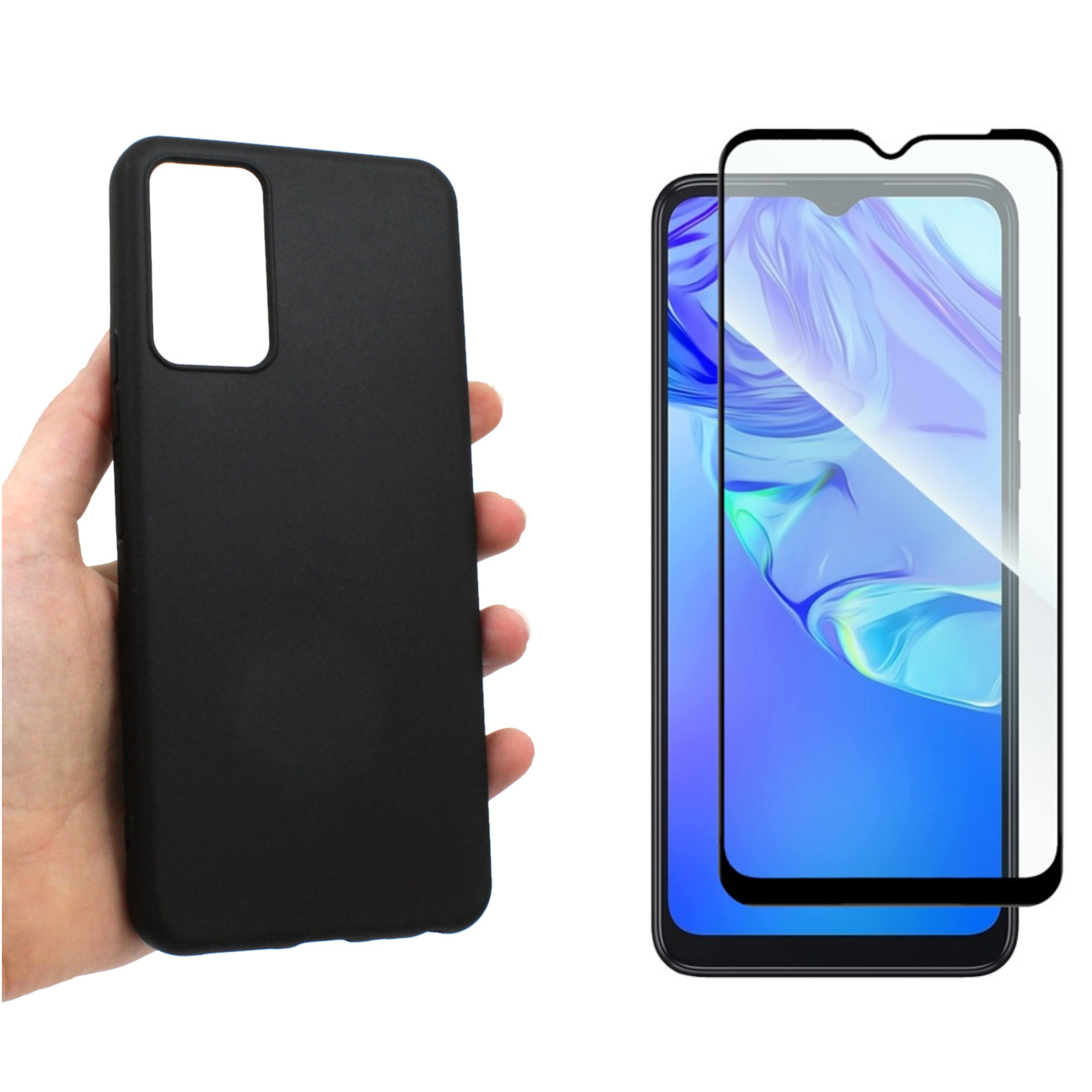

Etui do Tcl 405 T506D Jelly Case czarne Matt+szkło